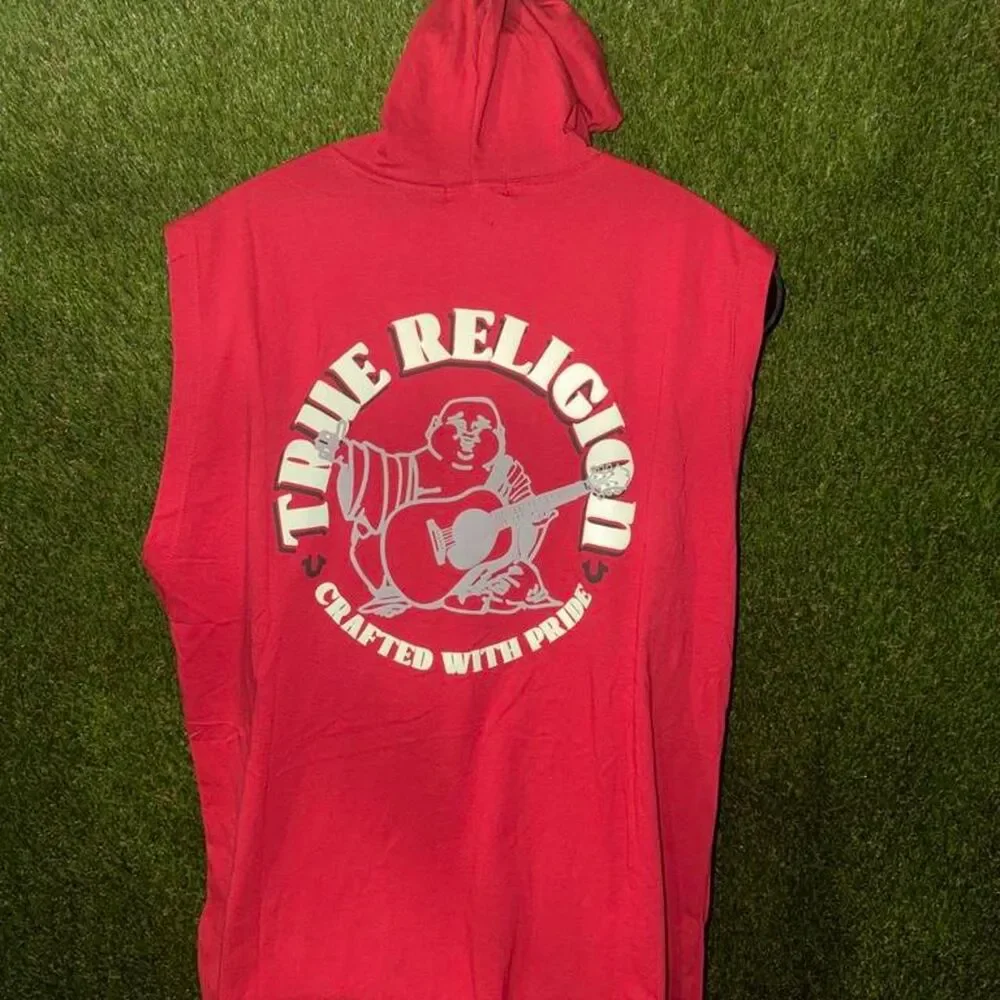 True-religion Men's Red Hoodie